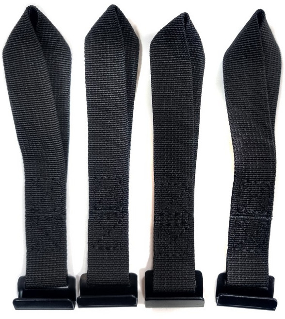 락모터스 루프백 고리 루프박스 고정벨트 스트랩 웨빙고리, 1개, 블랙