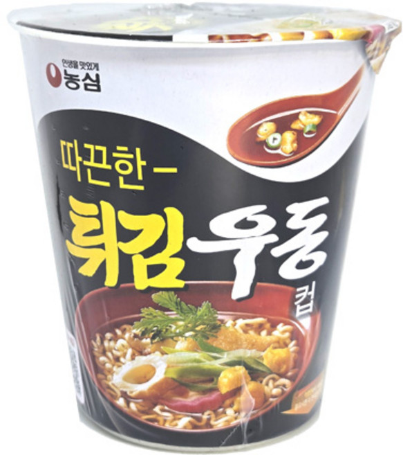 튀김우동 컵면, 62g, 12개
