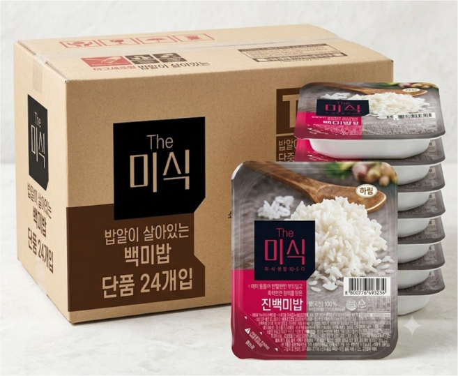 더미식 당진 백미밥, 200g, 48개