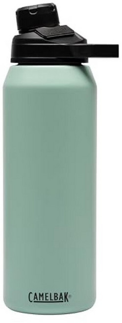 CamelBak 캐멀백 Chute Mag 단열 스테인리스 스틸 병 946.4ml(32온스) 누출 방지 냉수 물병 멜론 페이드_155064, Seafoam