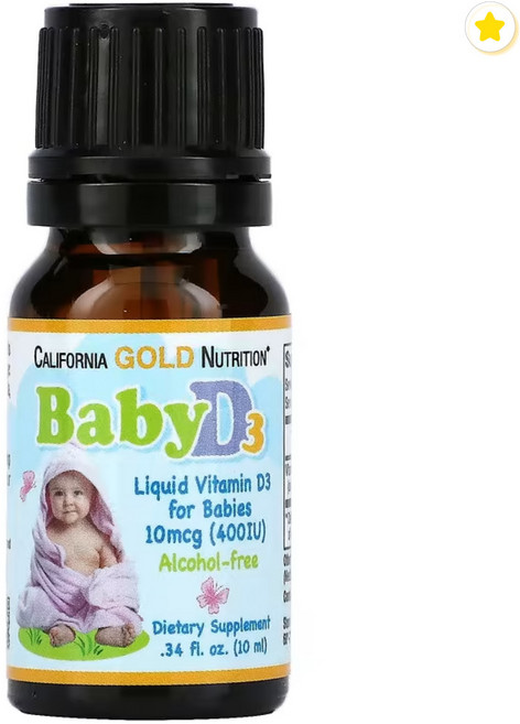 캘리포니아 골드 뉴트리션 비타민d3 액상 400IU (10mcg) 10ml (0.34fl oz) 키즈비타민 콜레칼시페롤 유아용 아기용 드롭비타민d 드롭형 영아용, 상품, 1개, 1.5L