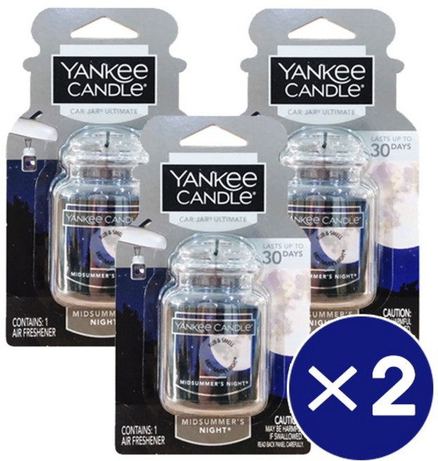 [6개 세트] 무배 양키캔들 카자 얼티메이트 차량용 자동차 방향제, 6개, 얼티메이트 미드썸머나잇