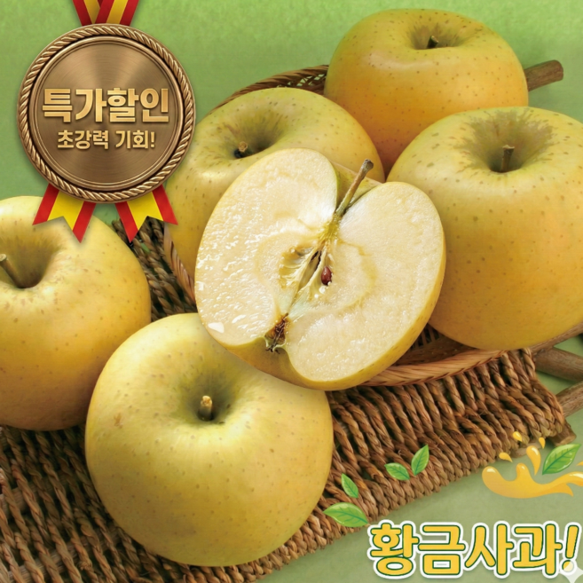 씹을수록 향미터지는 고당도 시나노골드 사과, 1박스, 2kg (6-7과/대과)