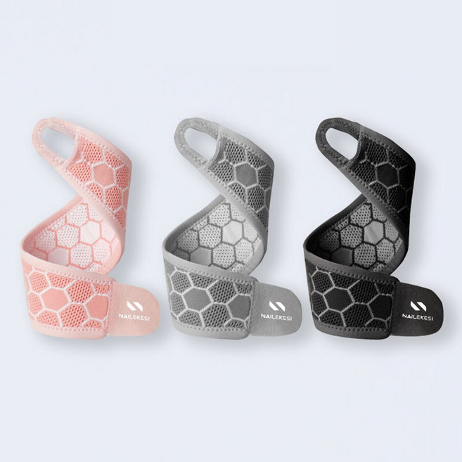 엄지 걸이형 손목보호대 헬스 골프 테니스 운동 손목 아대 스트랩, 블랙, 1개