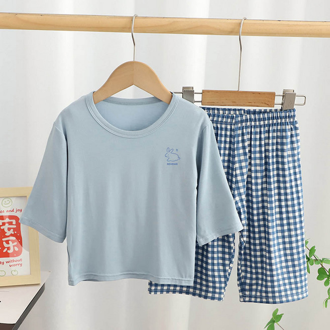 르브니 주니어 잠옷세트 초등학생 어린이 남여 아동 편한 실내복 파자마 부드러운 모달 촉감 CW미뇽