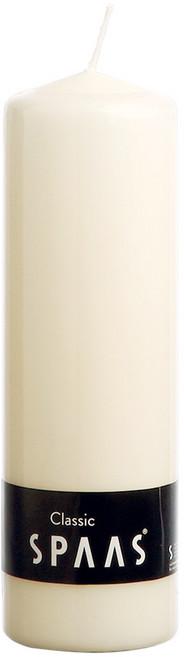 양키캔들 실린더 양초 8x25cm SPAAS 아이보리(미색) 무향 원기둥 양초, 930g, 1개