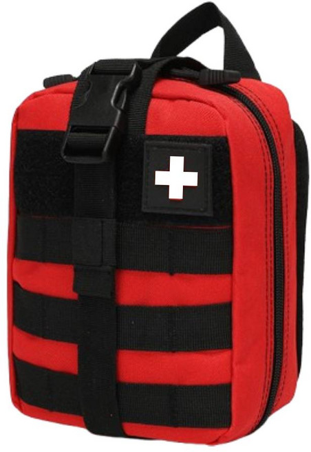 [레드 16종] 사계절닷컴 구급가방 응급 처치 키트 미니 구급함 휴대용 파우치, 1세트