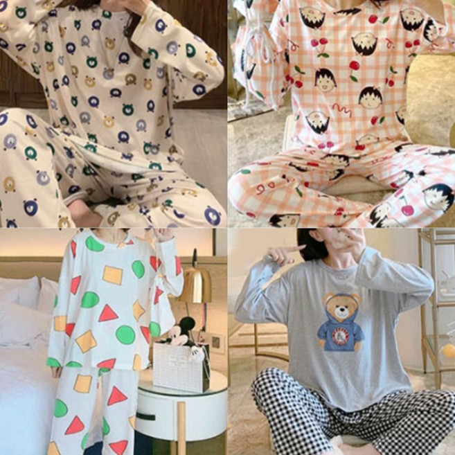 아르바니 달라벤 긴팔 파자마세트 19종 라운지웨어 이지웨어세트 신혼부부 우정 잠옷 가족