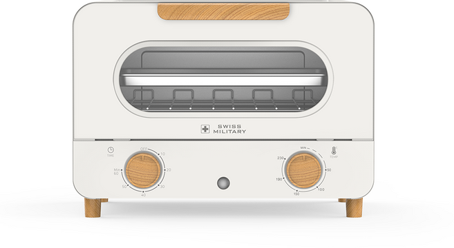 퍼니퍼플 스위스 미니 바베큐 토스터 멀티 오븐 12L SMA-MO750W 가정용/사무실/캠핑/카라반, 화이트