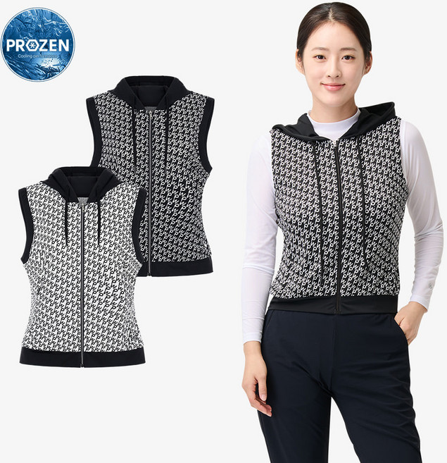 프로월드컵 여름 여성 프린트 트리코트 메쉬 베스트 Q225-6223-24