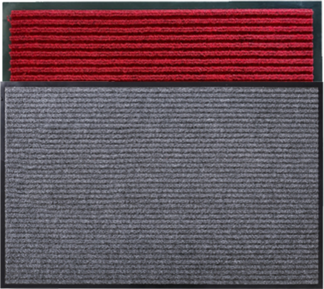 미끄럼 방지 고무 발판 업소용 출입구 사무실 현관 코일 발 매트, A.카페트 규격 매트, 120cm x 80cm, 레드, 1개