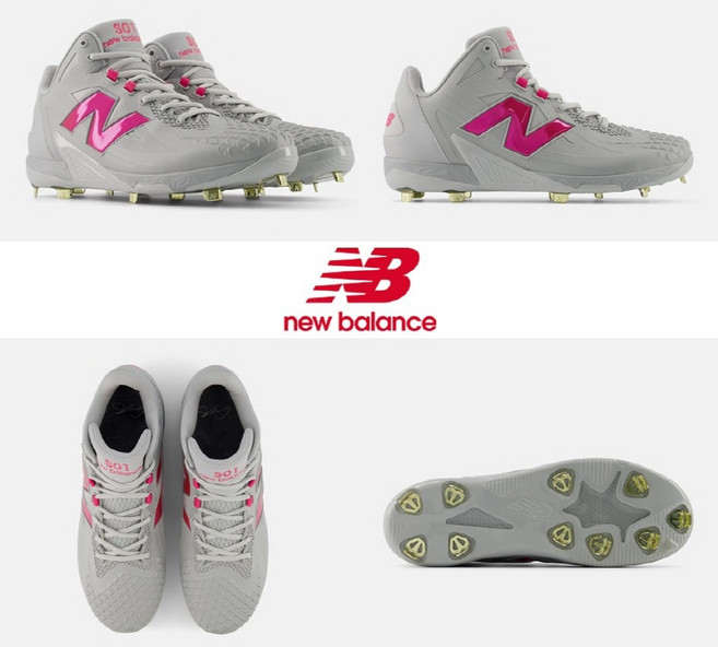 뉴발란스 야구화 퓨어셀 오타니 1 금속 징 스파이크 쿠션 경량 운동화 MSHOTP12E