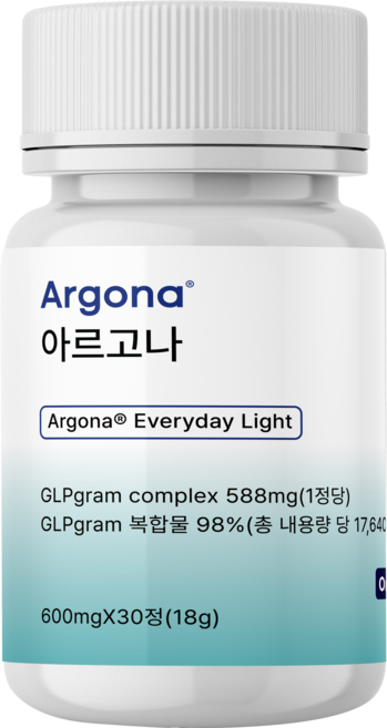 [공식] 아르고나 정 GLPgram 18g 600mg(위고비 원료), 2개, 30정