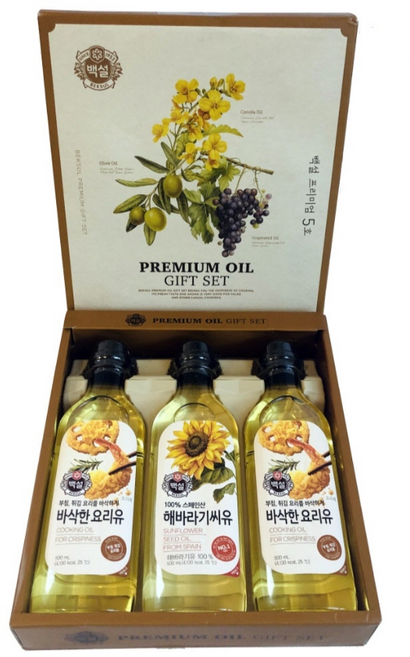 2026 설 선물세트 CJ 백설 요리유 5호 해바라기씨유 실속 단체 선물, 1개, 500ml