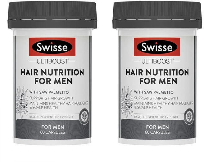 스위스 헤어 뉴트리션 포 맨 60정 x2개 Swisse - 쿠팡