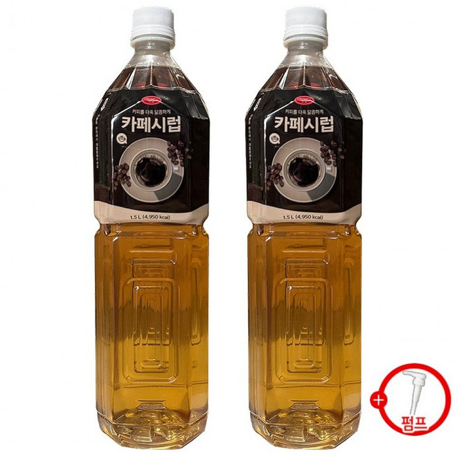 푸드웰 카페시럽, 2개, 1.5L