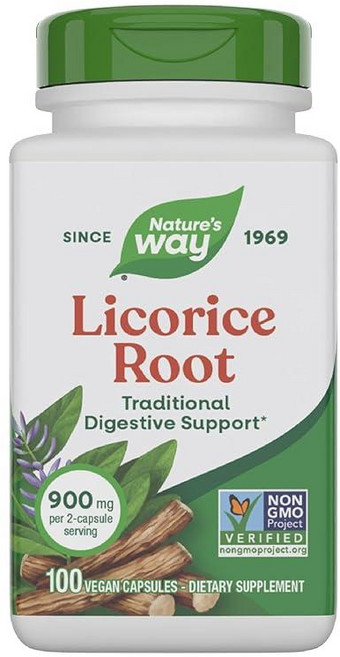 Nature's Way DGL 감초 뿌리 츄어블 100정 2팩, 2개