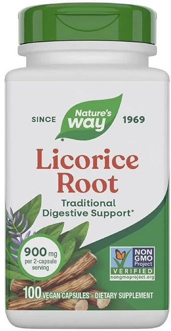 Nature's Way DGL 감초 뿌리 츄어블 100정 2팩, 2개 - 쿠팡