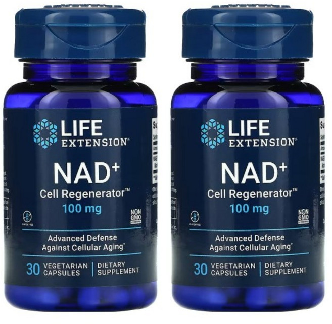 라이프익스텐션 NAD+ 셀 리제너레이터 100mg 베지 30정, 2개