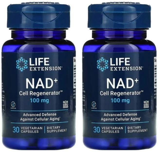 라이프익스텐션 NAD+ 셀 리제너레이터 100mg 베지 30정, 2개 - 쿠팡