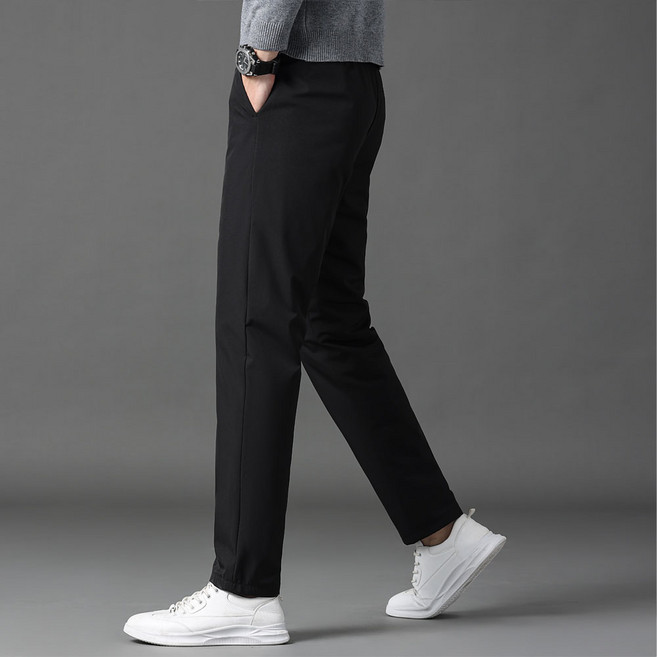 남성 구스다운 기모팬츠 겨울 아웃도어 트레킹 소프트 밴딩 빅사이즈 링클프리 작업복QZ808