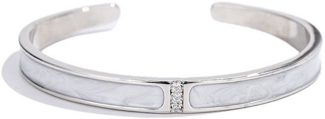 따블루엠 여성 큐빅 포인트 에폭시 뱅글 팔찌