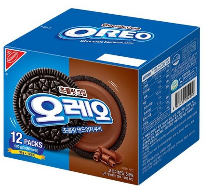 오레오 초코 크림 쿠키 600g 1개입, 단일속성, 1개