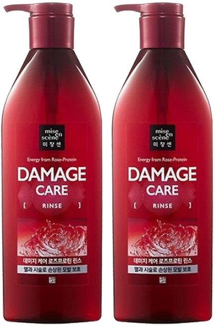 [유통기한임박] 미쟝센 데미지케어 로즈프로틴 린스 - T.C, 680ml, 2개