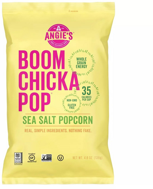 앤지스 붐 치카 팝 씨 솔트 팝콘 비건 홀 그레인, 1개, 136g
