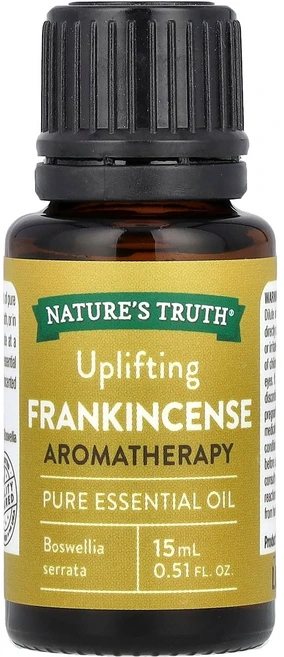 Nature's Truth 순수 에센셜 오일 기분 좋은 유향 15ml(0.51fl oz) Truth (네이처스 트루스), Nature's Truth, 순수 에센셜 오일, 기분, 1, 15ml - 쿠팡