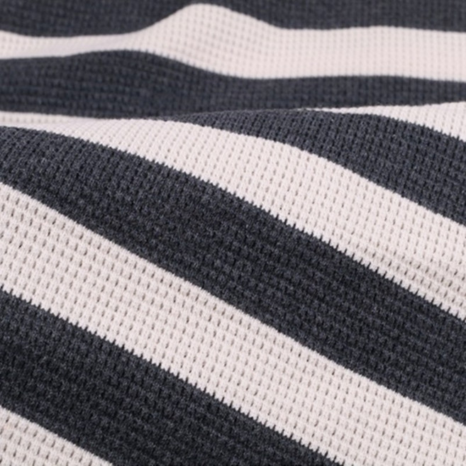 CRT 062 탐나요 면20수 와플 스트라이프 스판 원단 단가라 패브릭 대폭 줄무늬 천, 1개, 차콜