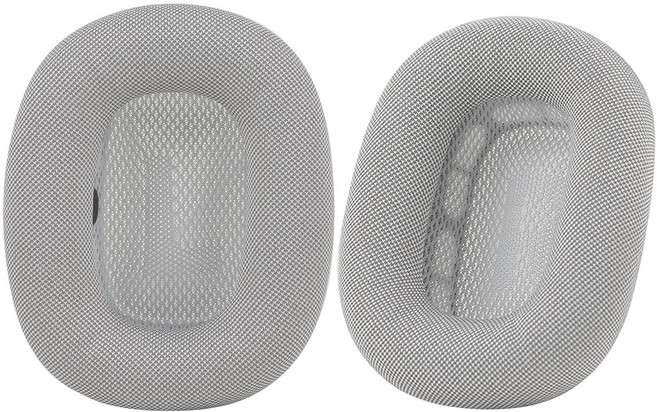 라온 에어팟 맥스 이어패드 헤드셋 헤드폰 커버 이어팁 이어쿠션, 오리지널(패브릭), 실버