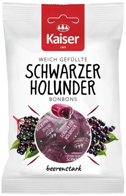 독일 카이저 목캔디 블랙 엘더베리 90g, 1개