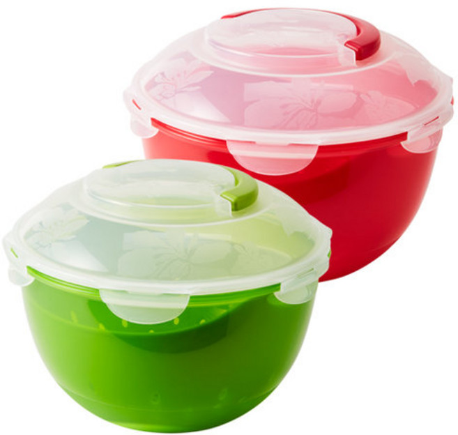 락앤락 수박 야채 보관통 6L HSM950T그린/레드 727434, 레드 1P, 1