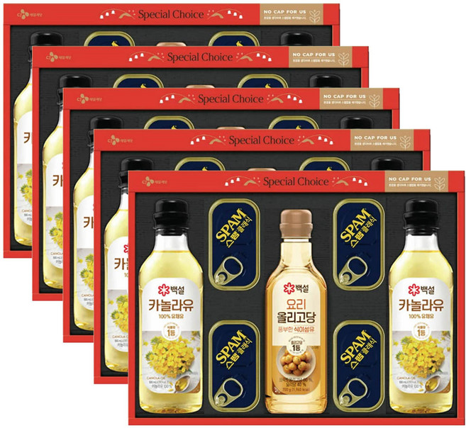 CJ 제일제당 스팸 H2호 명절 스팸선물세트, 5세트