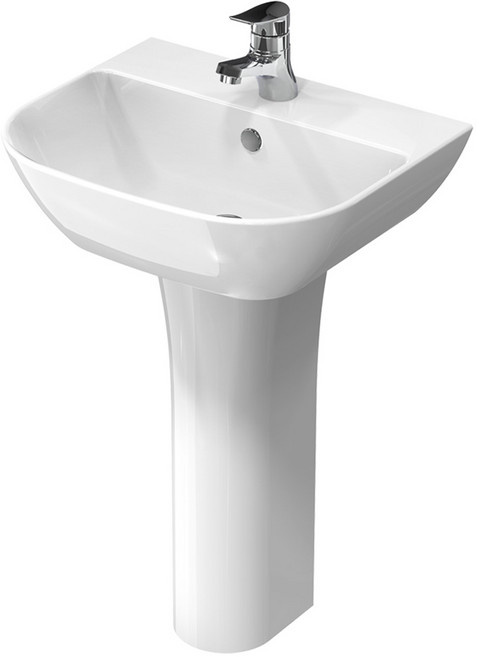 [고치고] 지리드 ZL-100 1홀긴다리 세면대 부속포함 전국배송 출장설치, 화이트