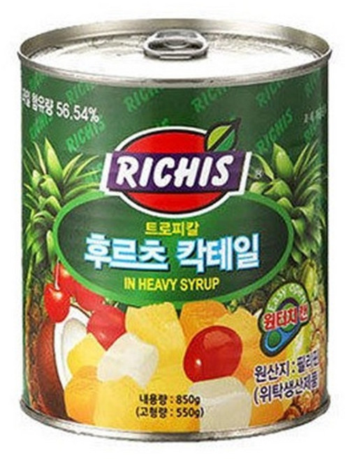 리치스 트로피칼 후르츠 칵테일 원터치, 850g, 1개
