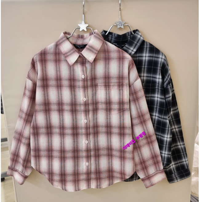 더데이걸 부평점 '26NEW 얇은 면소재로 간절기부터 여름까지 쭈~욱 편안하고 아우터로도 활용되는 멋스러운 체크 패턴 여아 셔츠