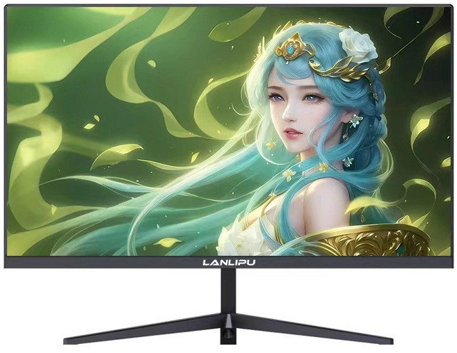 24인치 커브드 게이밍 모니터 QHD 144Hz 고화질 베젤리스 디자인 모니터 27인치 FHD 1080p 고화질 듀얼, 24인치 직면 화이트 75Hz+무테, 1cm