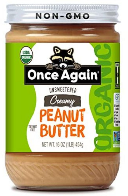 원스 어게인 유기농 크리미 땅콩 버터 453g - 약하게 Once Again Organic Creamy Peanut Butter Lightly Salted - No Sugar, 1개