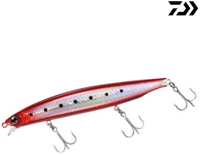 다이와 쇼어라인 샤이너 Z 버티스 120S 싱킹 미노우 농어루어, 넙치핑크마블, 1개