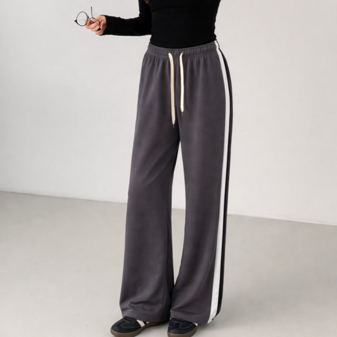 다미타니 옆줄 와이드 밴딩 팬츠 트레이닝 바지 OCZ0902