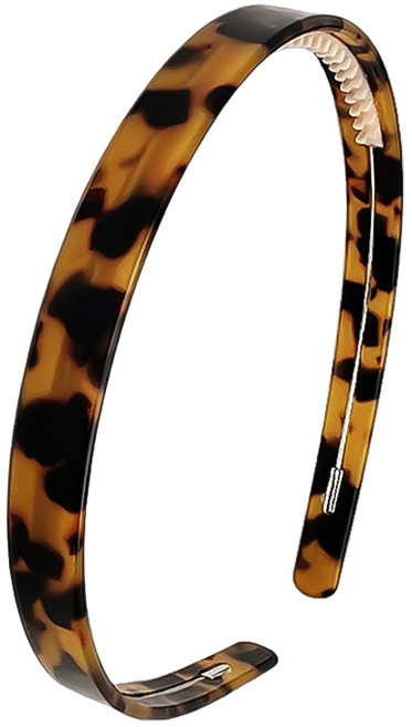 프랑스식 복고 넓은 테두리 머리띠 잔머리 고정하다 고급스러운 아세테이트 안쪽에 미끄럼 방지 실리콘이 있습니다 작은 톱니 변형 방지 강선 세안하거나 화장할 때 사용