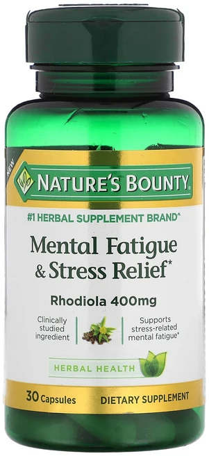 Nature's Bounty 정신적 피로 및 스트레스 완화 400mg 캡슐 30정, NaturesBounty정신적피로및스트레스완화400mg, 1개 - 쿠팡