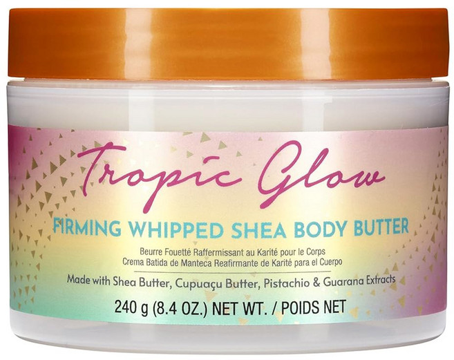 트리 헛 휘핑 시어 바디 버터 - 바닐라 8.4온스 가볍고 오래 지속되며 수분을 공급하는 보습제 버터로 제작됨, Tropic Glow