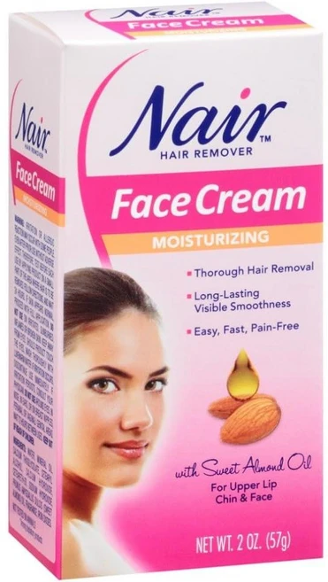 Nair 나이르 헤어 리무버 모이스처라이징 페이스 크림, 57g, 2개 - 쿠팡