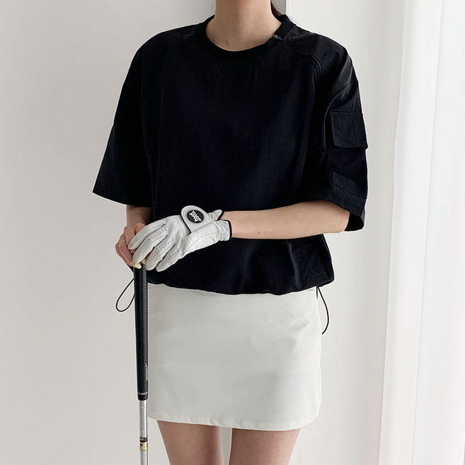 [순이야] J.여성 빅사이즈 와샤 아노락 포켓 반팔