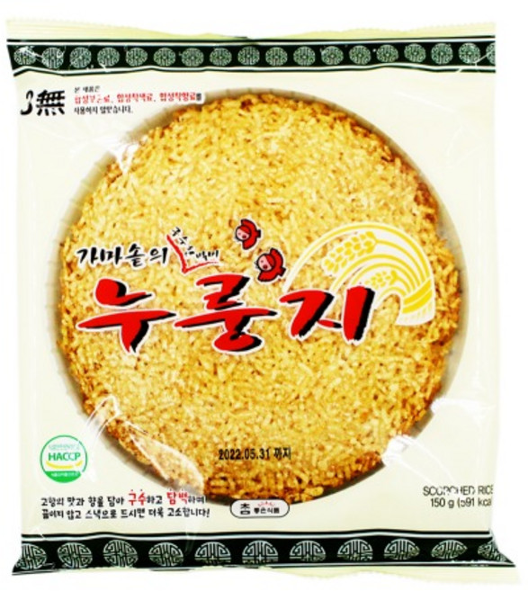 참좋은식품 가마솥의 누룽지 150g 구수한 별미, 1개