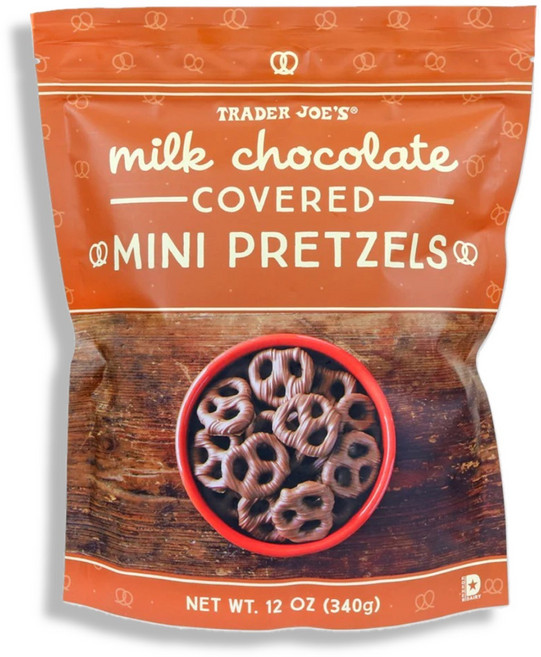 미국 트레이더조 Trader Joe's Mini Pretzels 밀크초콜렛 커버드 미니 프레첼 쿠키, 1개, 340g