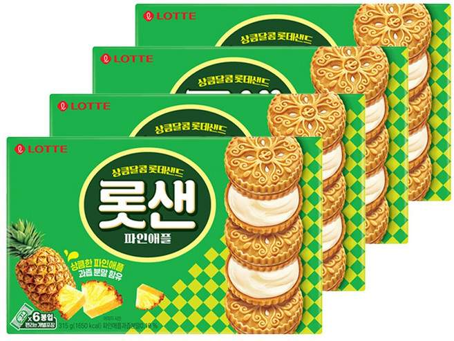 롯데웰푸드 롯데웰푸드롯데샌드 파인애플